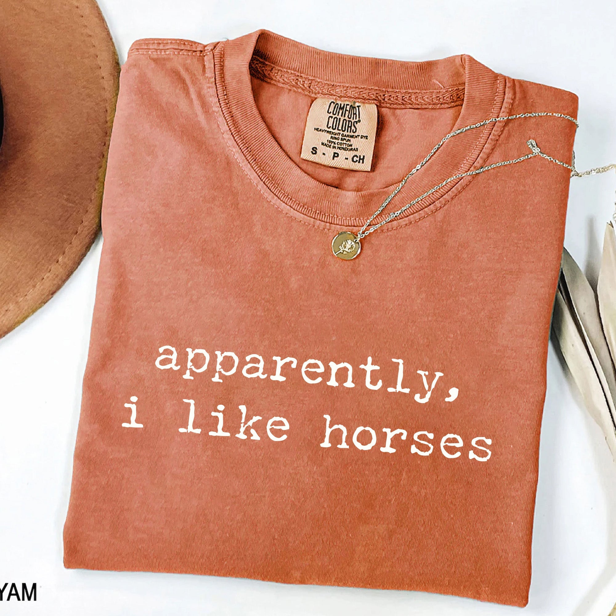 Apparently I Like Horses - Funny Equestrian T-Shirt