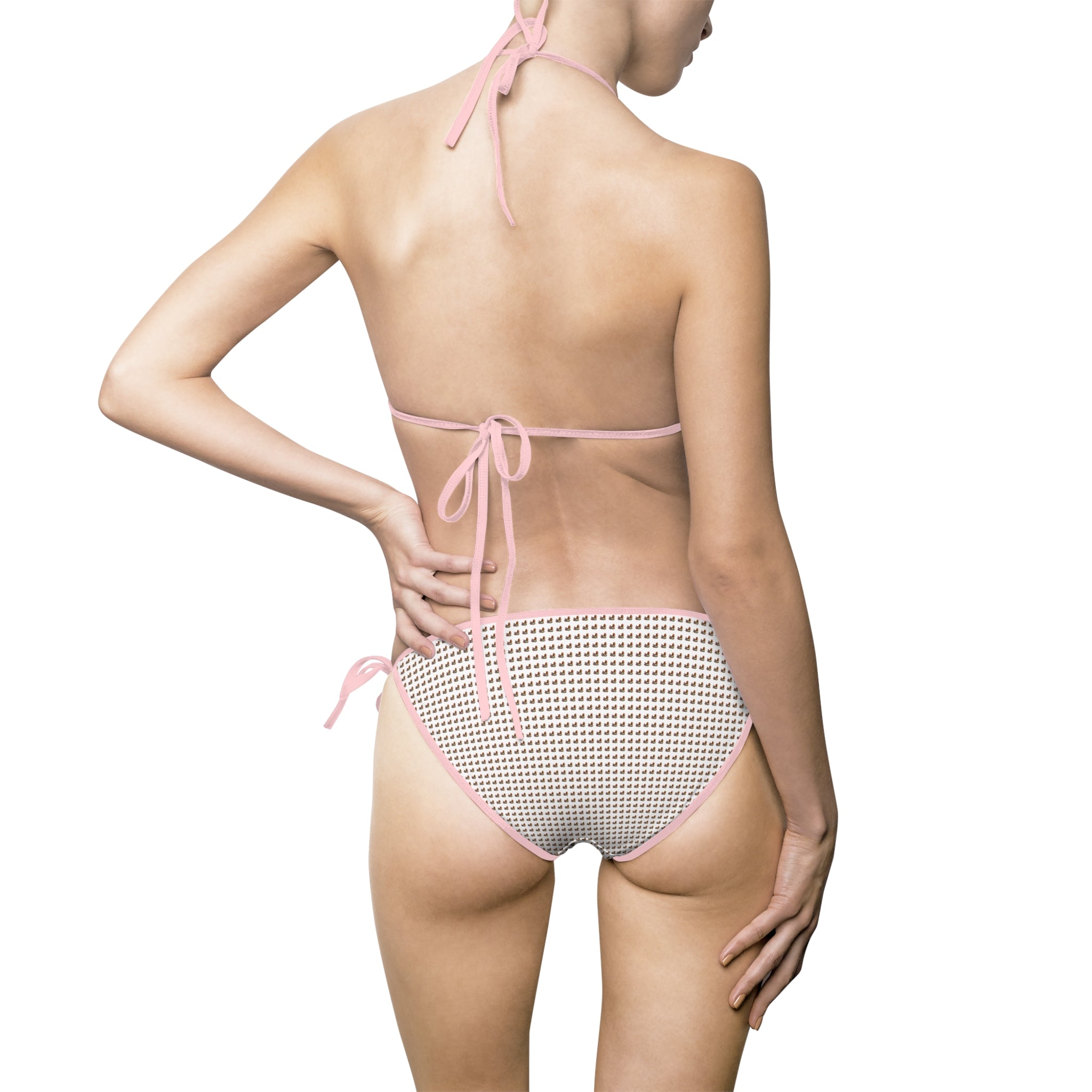Duck horse Print Bikini Swimsuit — Cute Colorful Duck horse Triangle Bikini