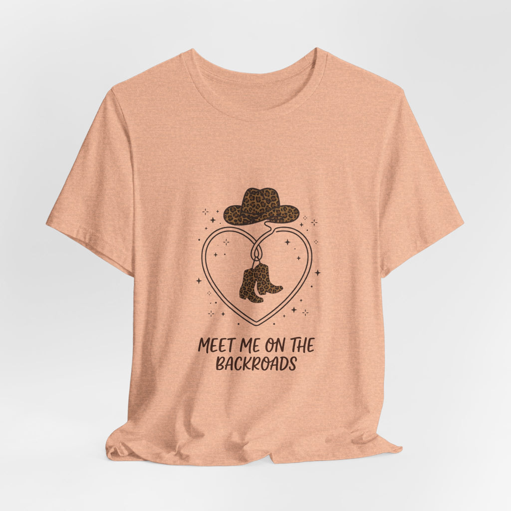 Meet Me on the Backroads T-Shirt | Country Aesthetic, Western Cowgirl Tee