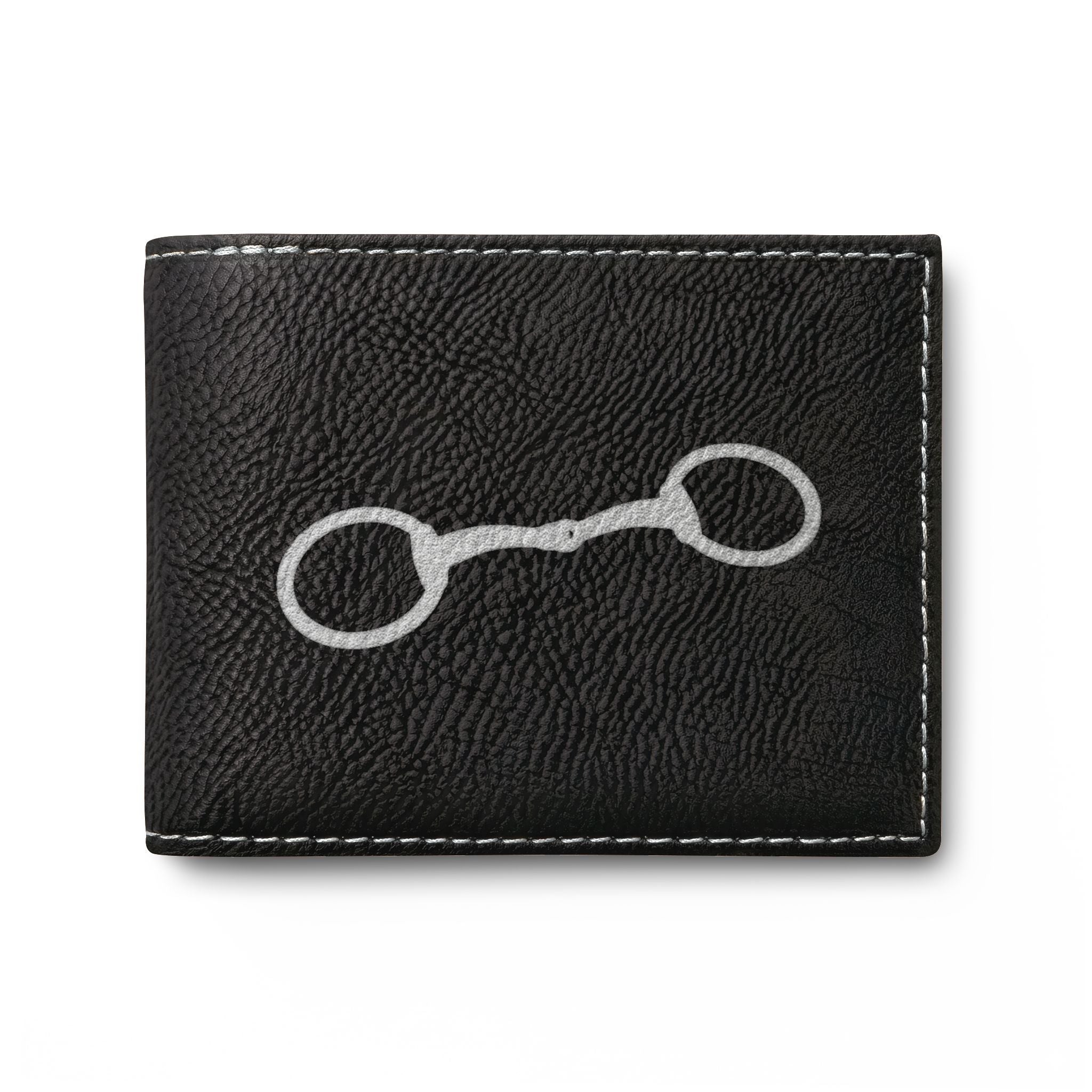 Equestrian Bit Leather Bi-Fold Wallet