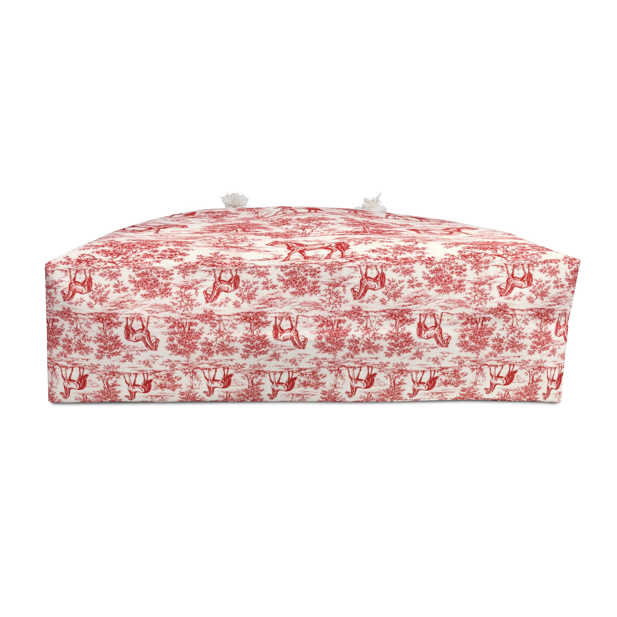 Toile Horse Weekender Bag — Vintage Equestrian Travel Tote