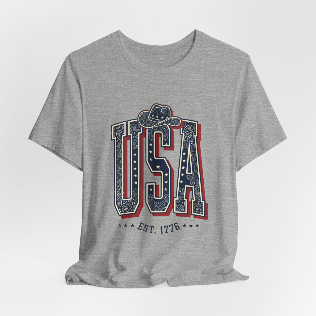 USA Vintage Americana Tee | 4th of July Patriotic Stars & Stripes