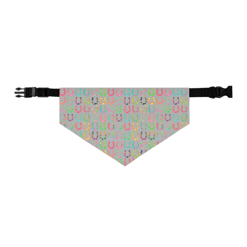 Pastel Horseshoe Bandana Collar for Dogs – Lucky Pet Scarf