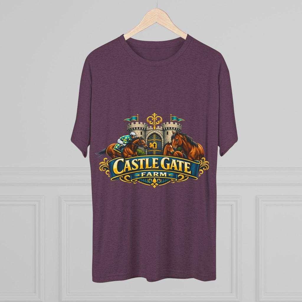 Castle Gate Farm T-Shirt – Retro Crest Logo Tee for Farm Lovers