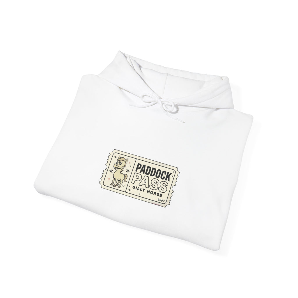 Racing Silly Horse Paddock Pass Hoodie | Meme Race-Day Fan Apparel