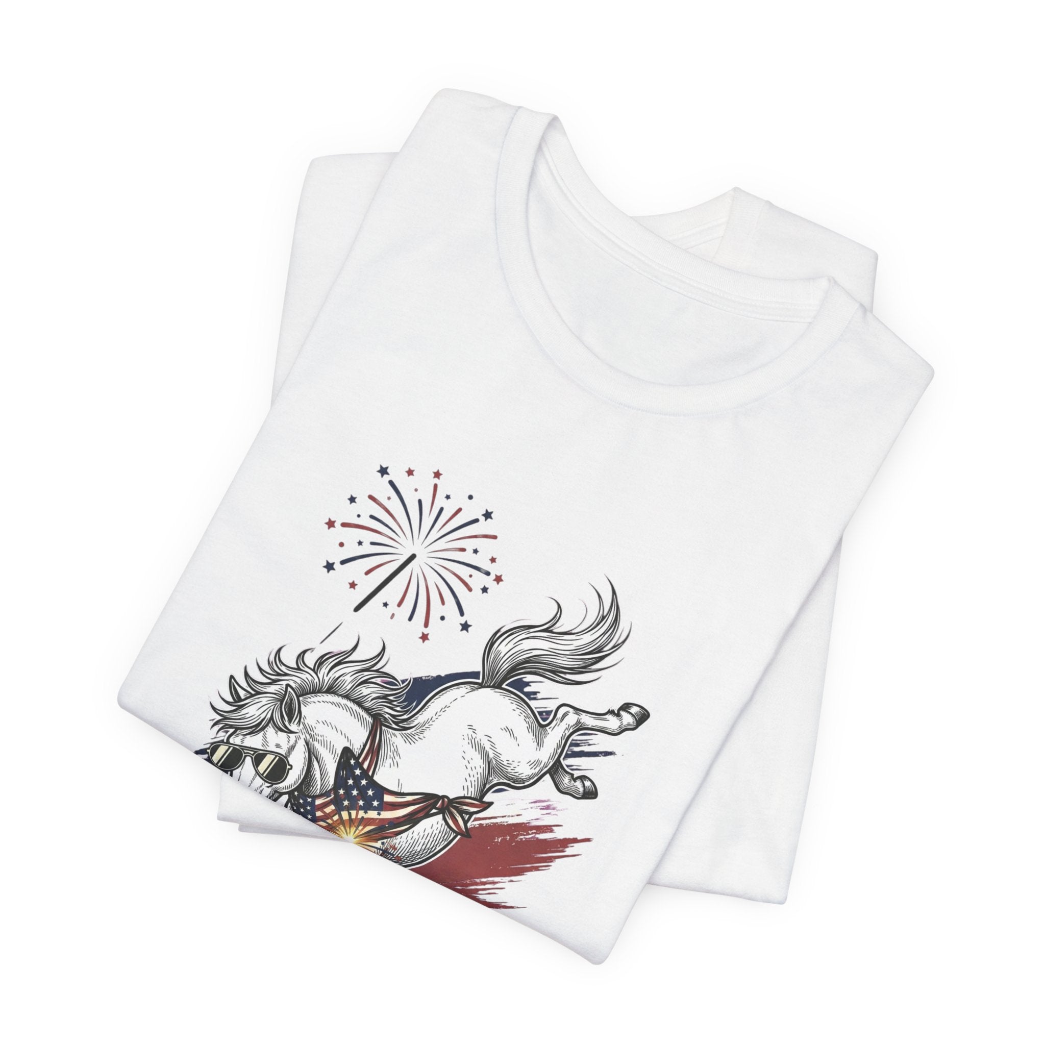 Feral but Free horse illustration Tee | edgy ironic mental health humor