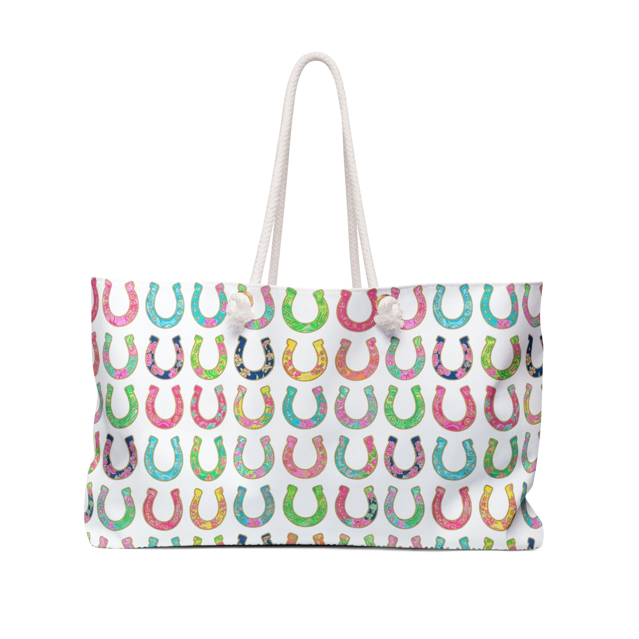 Lucky whimsical horseshoe Weekender Bag