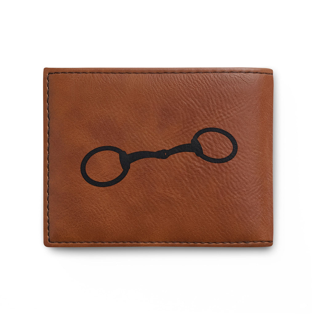 Equestrian Bit Leather Bi-Fold Wallet