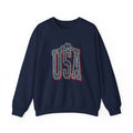 USA Vintage Americana Crewneck Sweatshirt | 4th of July Stars & Red White Blue