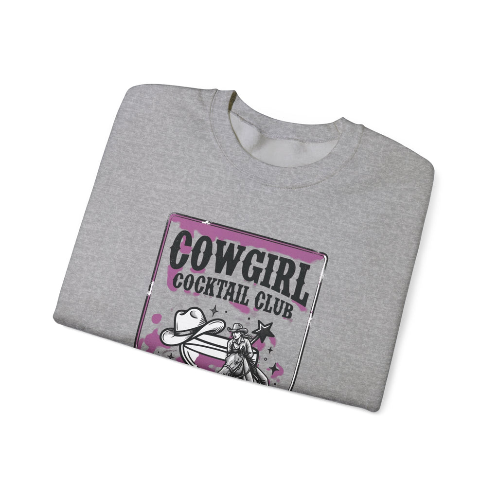 Cowgirl Cocktail Club Crewneck | Country Aesthetic, Western Graphic