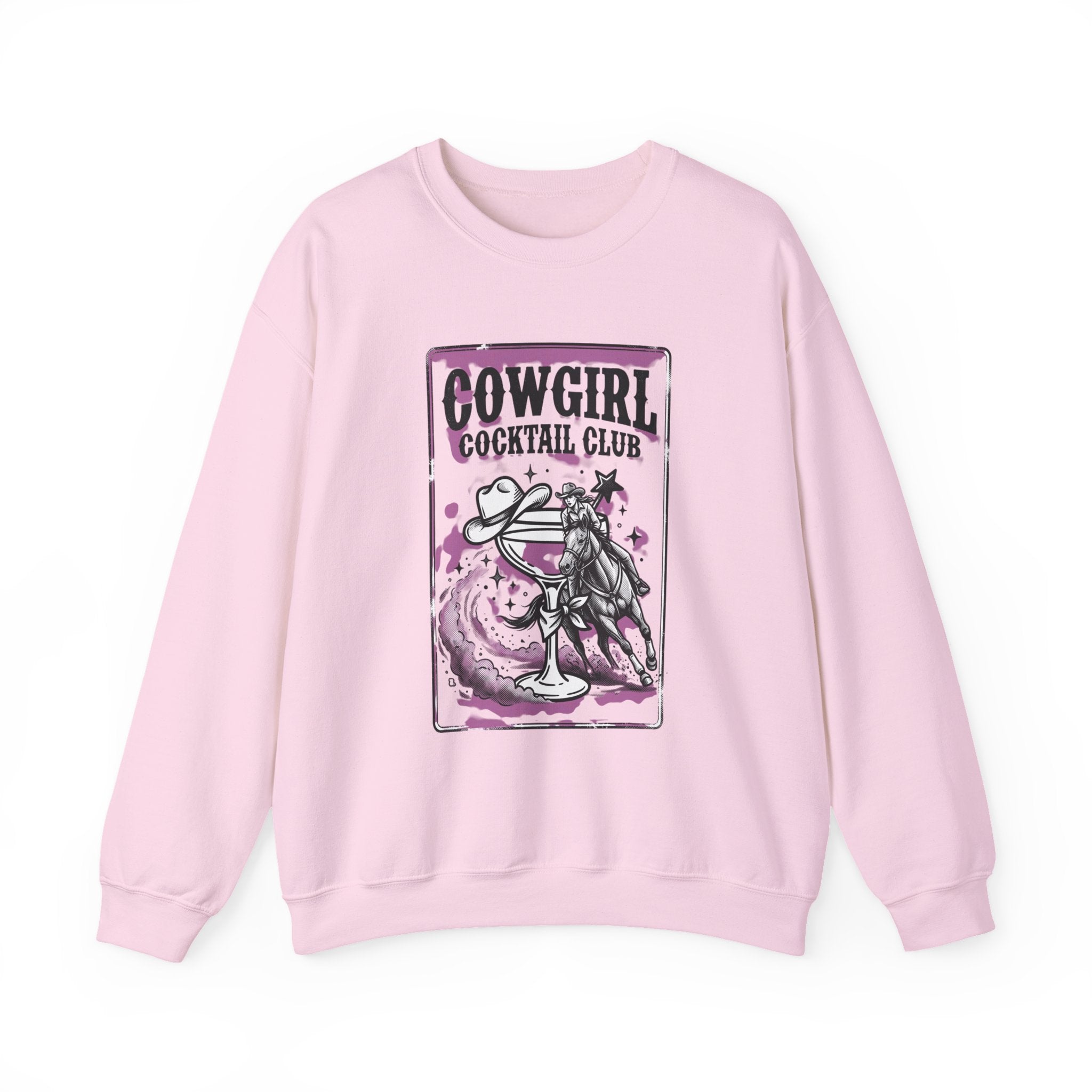 Cowgirl Cocktail Club Crewneck | Country Aesthetic, Western Graphic