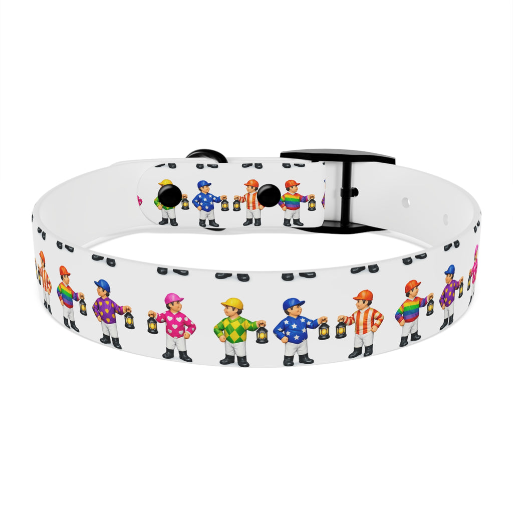 Comical lawn jockey waterproof dog collar
