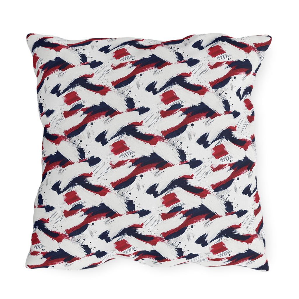 USA 250th Anniversary Outdoor Pillow — Patriotic Red White Blue Decor