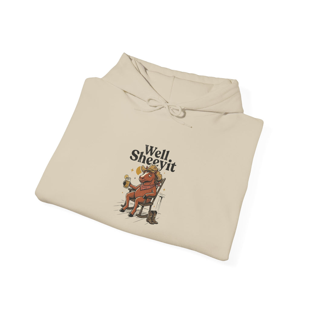 Well Sheeyit Horse Hoodie | Vintage Southern, Rustic Western Distressed