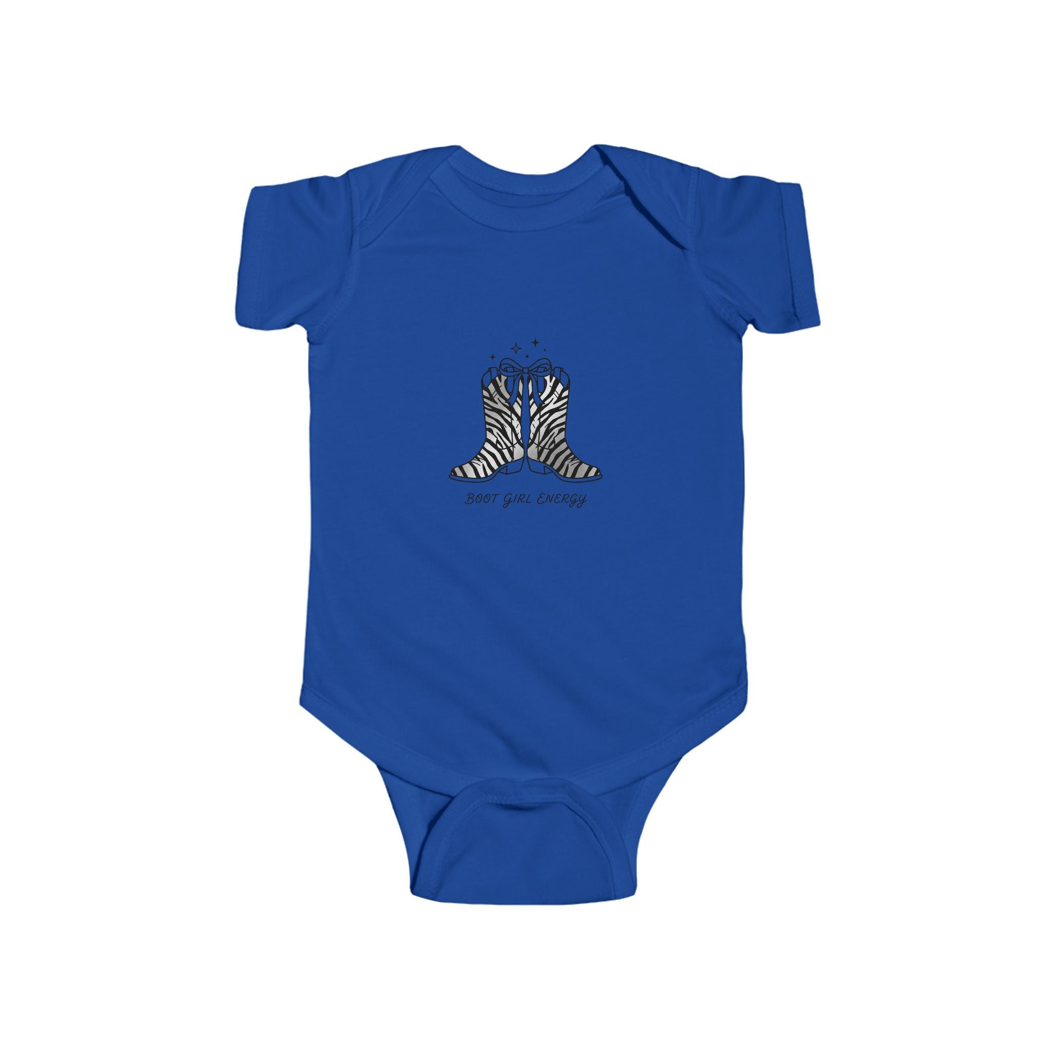 Baby Bodysuit — Cute Zebra Boots Illustration (Infant Onesie)