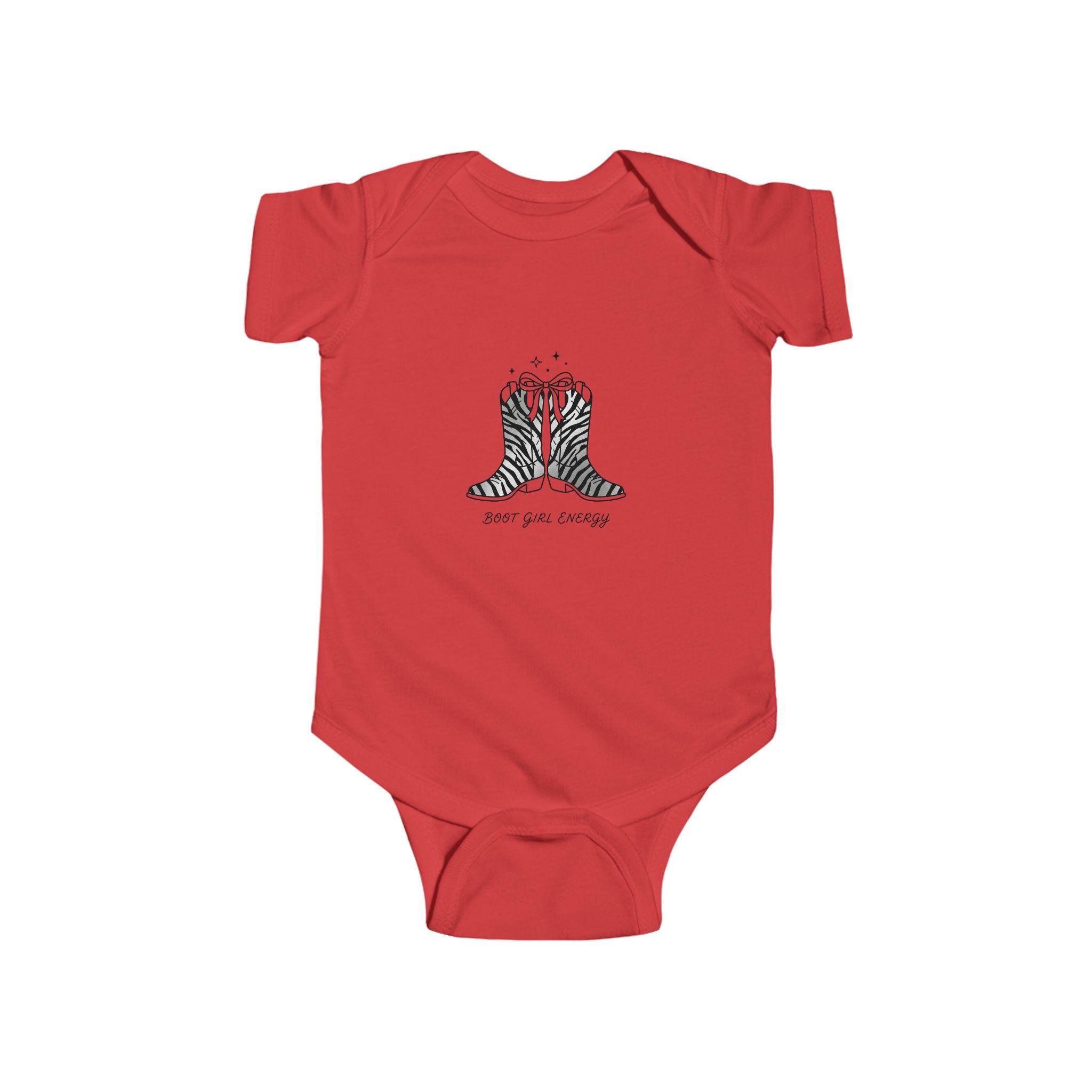 Baby Bodysuit — Cute Zebra Boots Illustration (Infant Onesie)