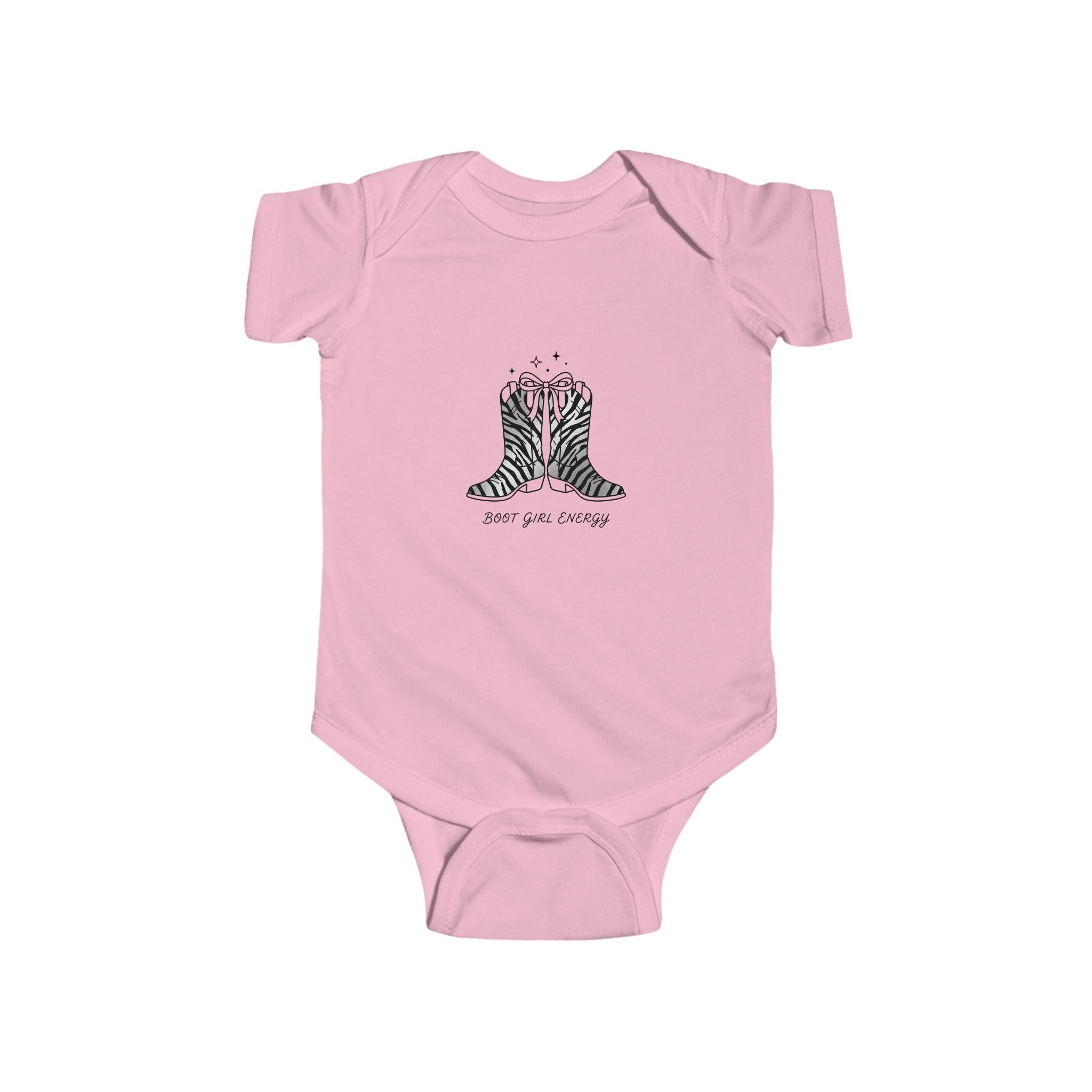 Baby Bodysuit — Cute Zebra Boots Illustration (Infant Onesie)