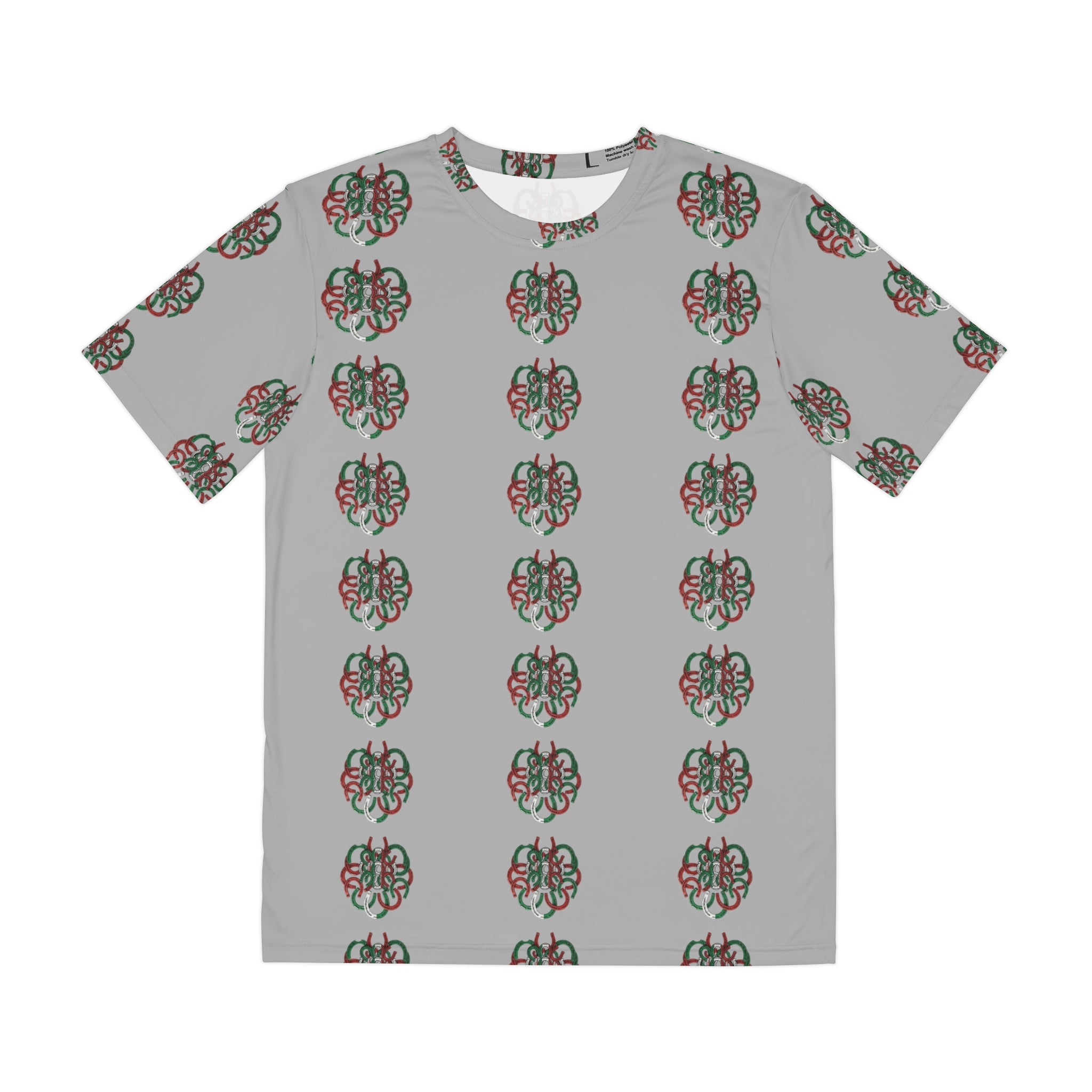 Men's horseshoe Patterned Tee — Minimal Monochrome horseshoes  All-Over Print