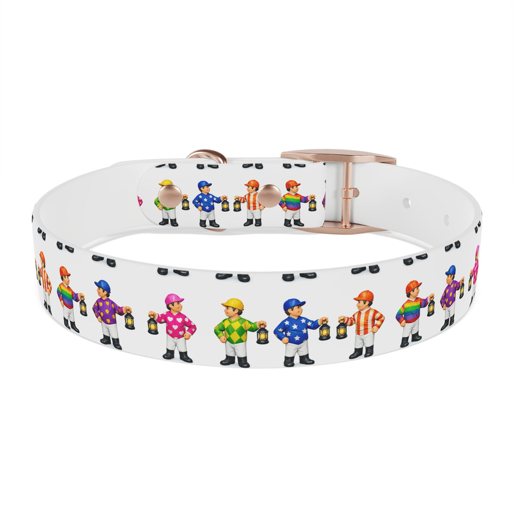Comical lawn jockey waterproof dog collar