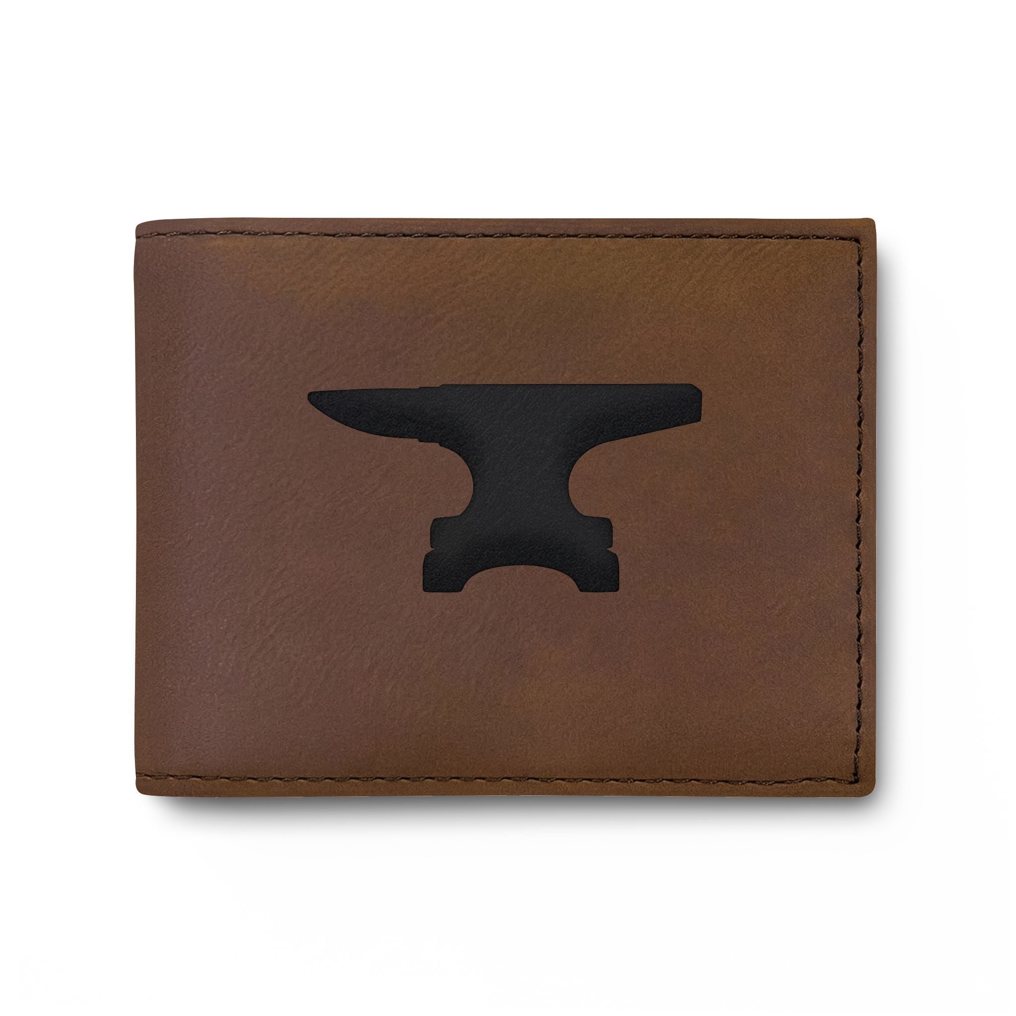 Blacksmith Farrier  Anvil Silhouette Bifold Wallet