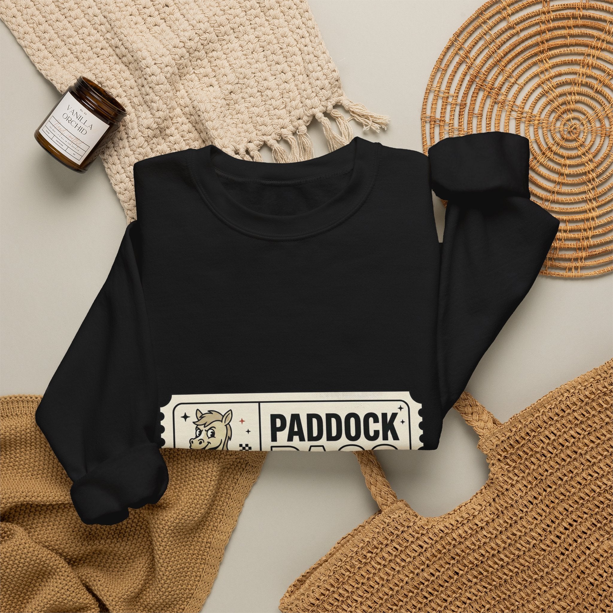 Paddock Pass Silly Horse Sweatshirt | Racing Meme, Fan