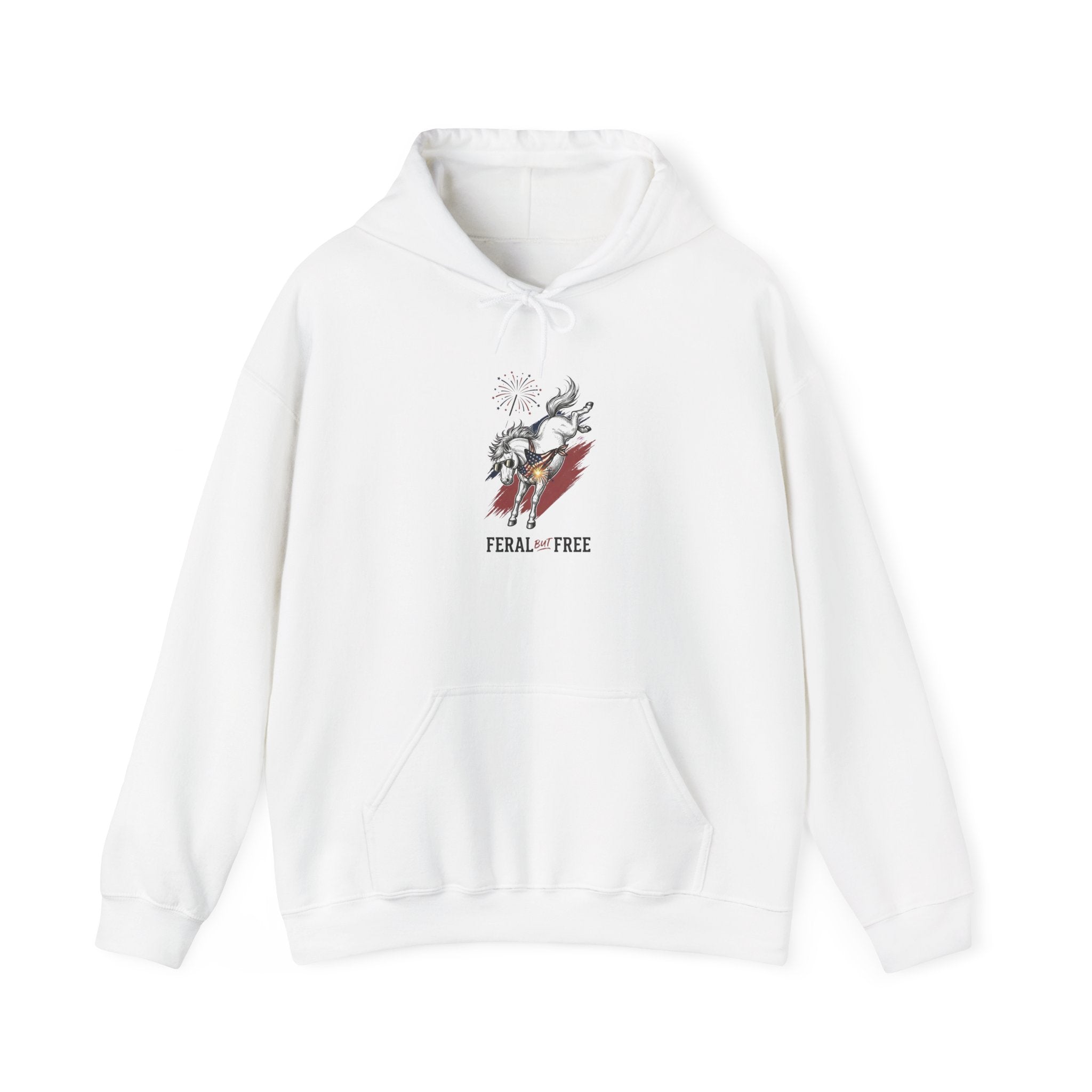Feral but Free hoodie | Witty self-deprecating mental exhaustion sweatshirt