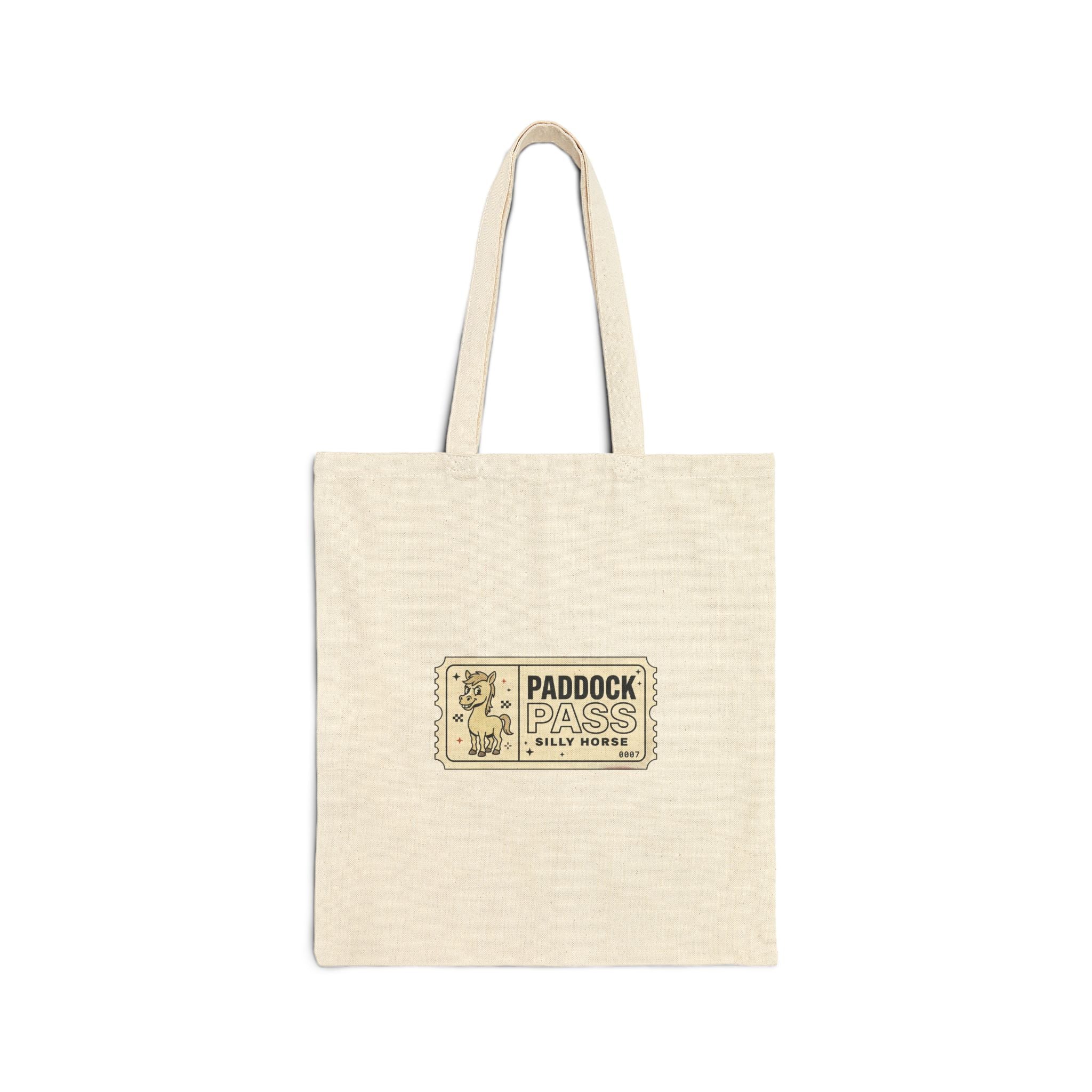 Paddock Pass Silly Horse Tote | Racing Meme, Weekend Race Day