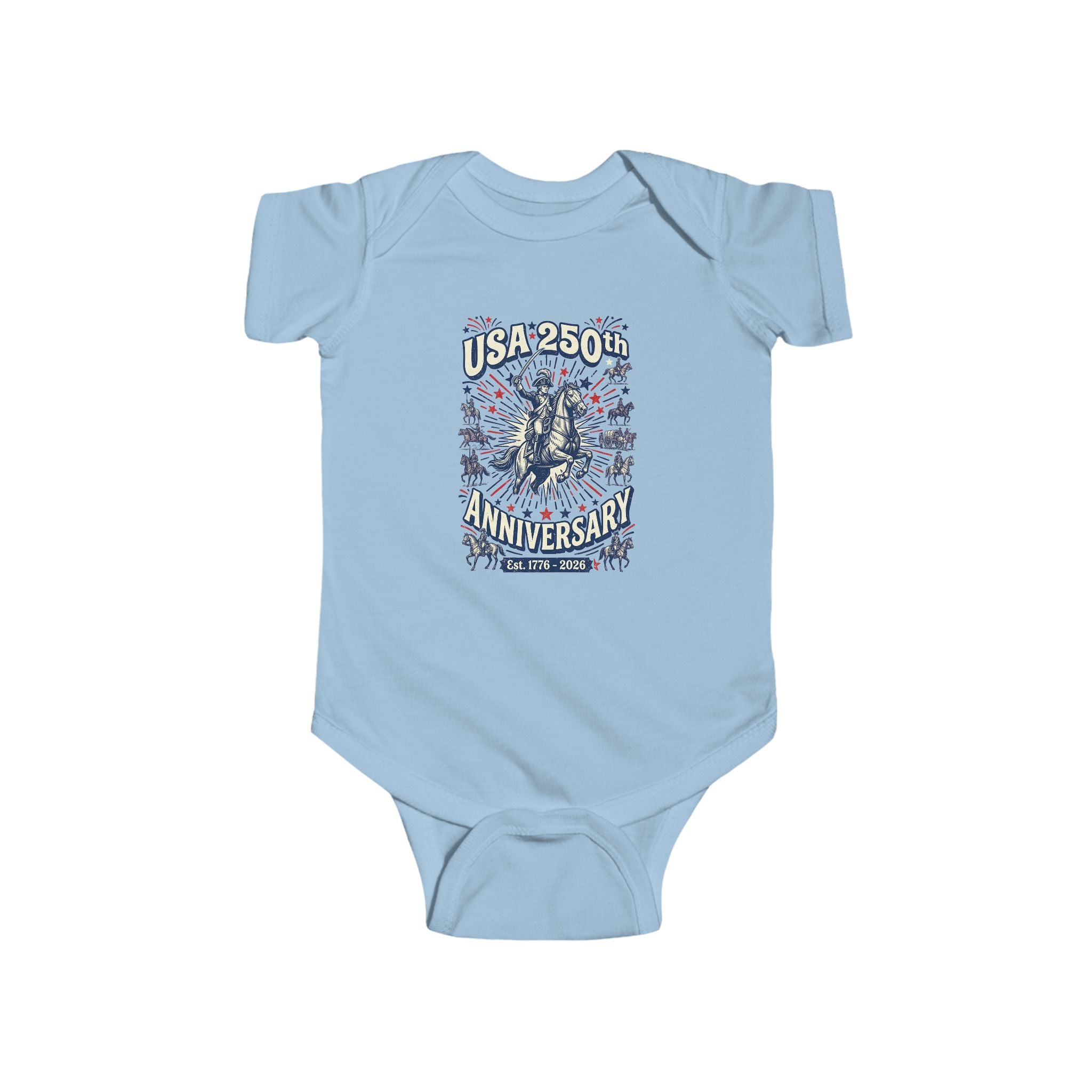 USA 250th Anniversary Infant Bodysuit — Patriotic 1776–2026 Celebration Baby Onesie