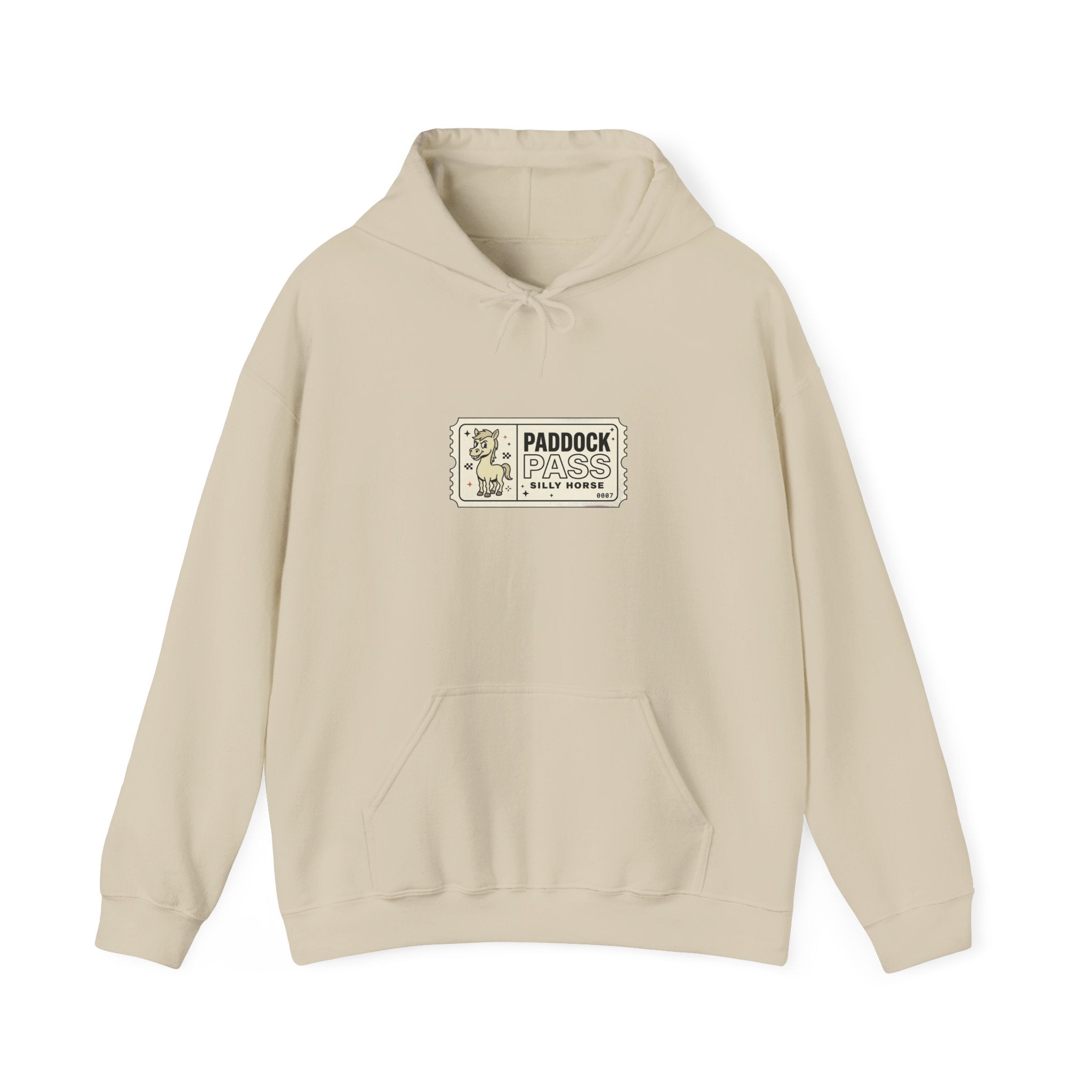 Racing Silly Horse Paddock Pass Hoodie | Meme Race-Day Fan Apparel