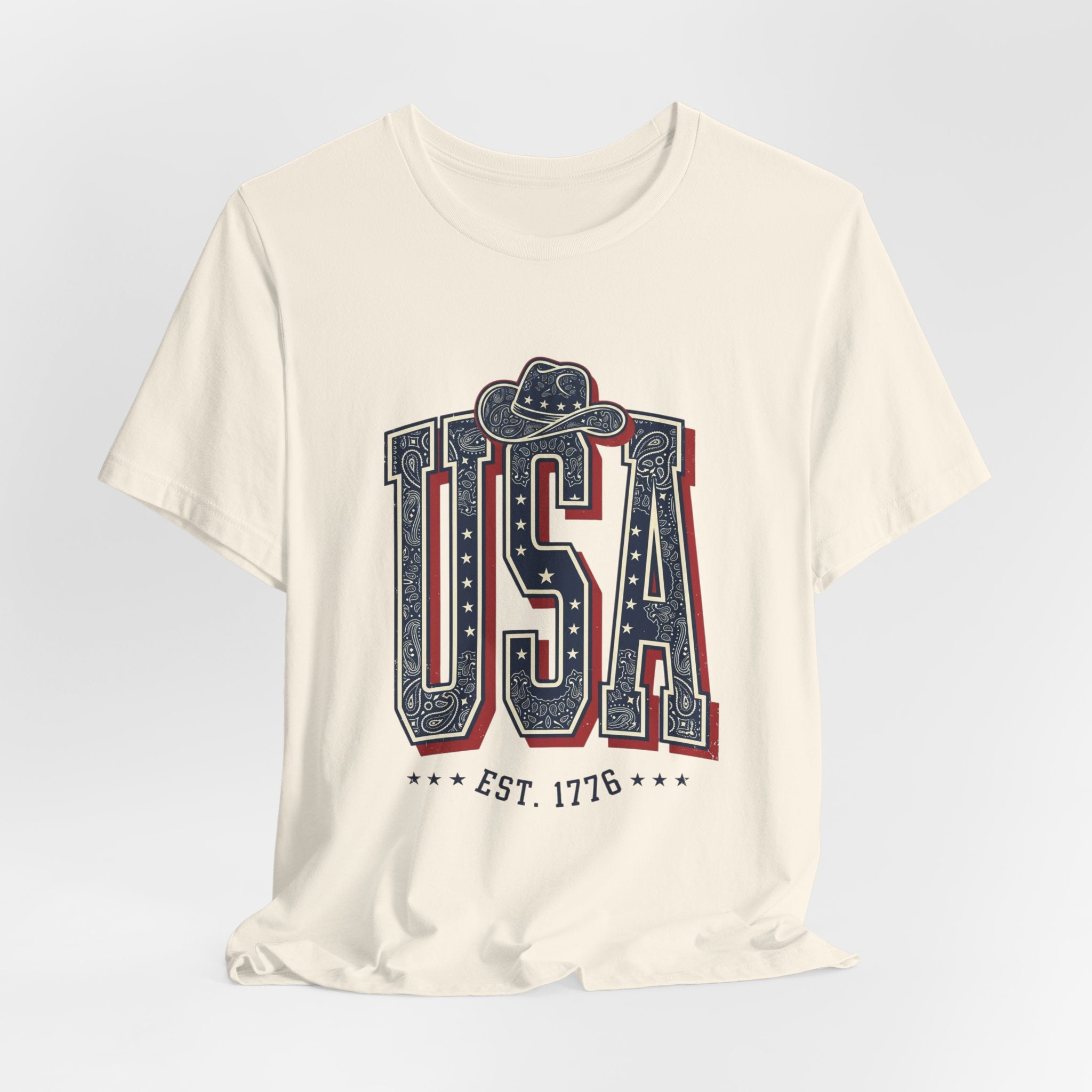 USA Vintage Americana Tee | 4th of July Patriotic Stars & Stripes