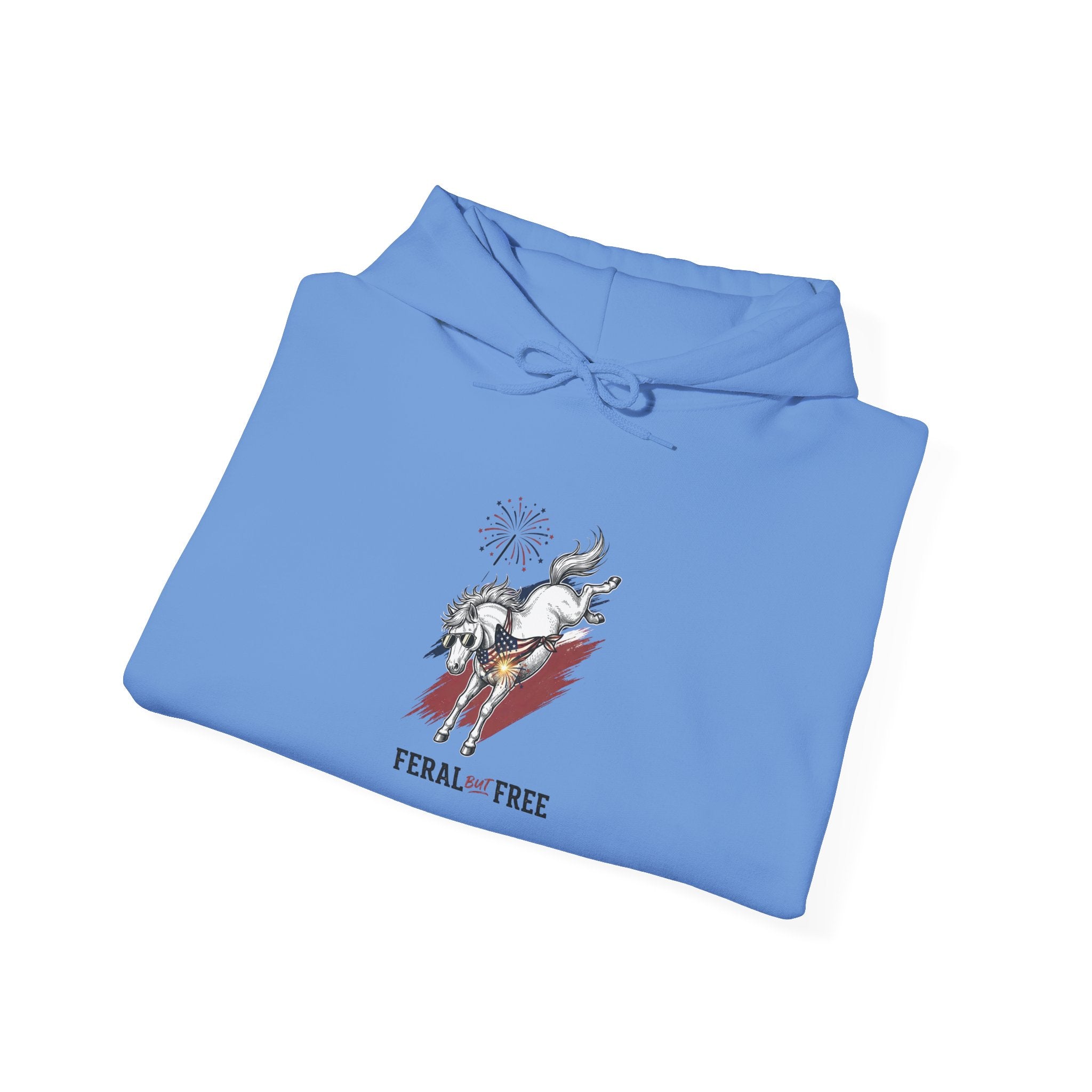 Feral but Free hoodie | Witty self-deprecating mental exhaustion sweatshirt
