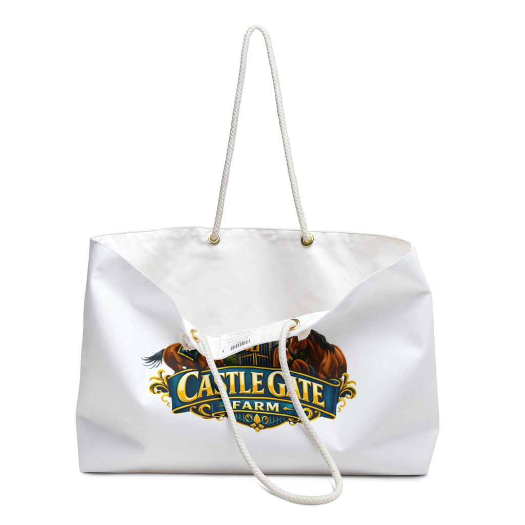 Castle Gate Farm Weekender Bag – Farm Logo Travel Tote