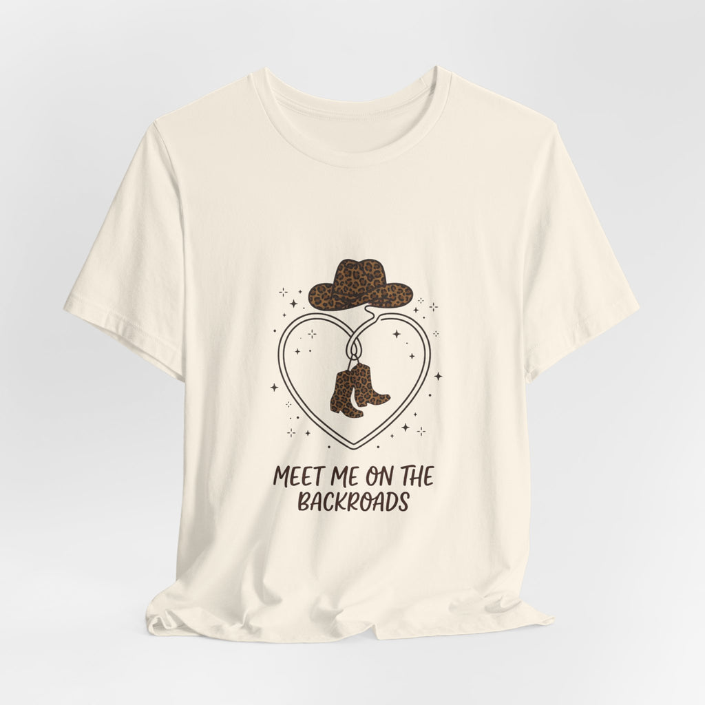 Meet Me on the Backroads T-Shirt | Country Aesthetic, Western Cowgirl Tee