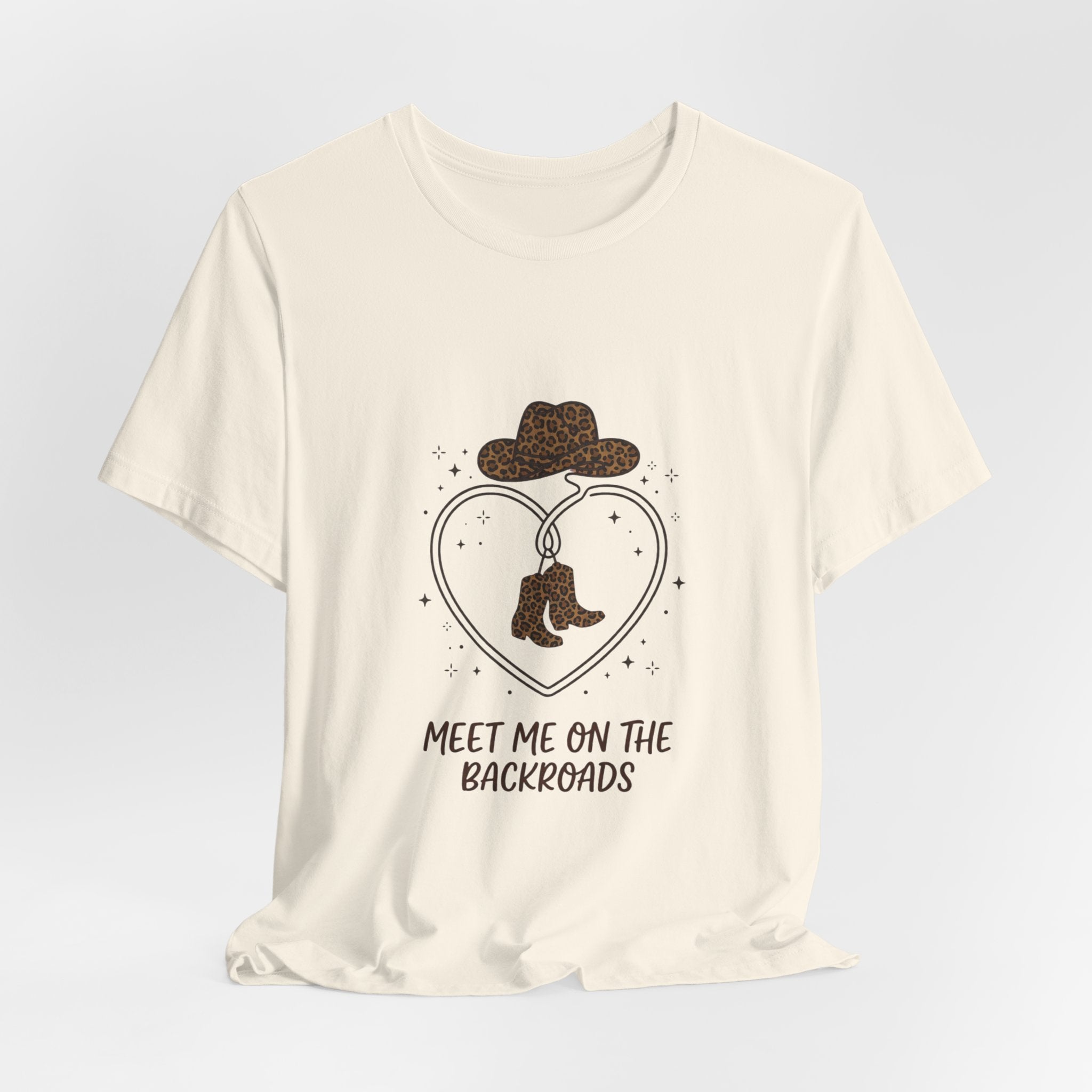 Meet Me on the Backroads T-Shirt | Country Aesthetic, Western Cowgirl Tee