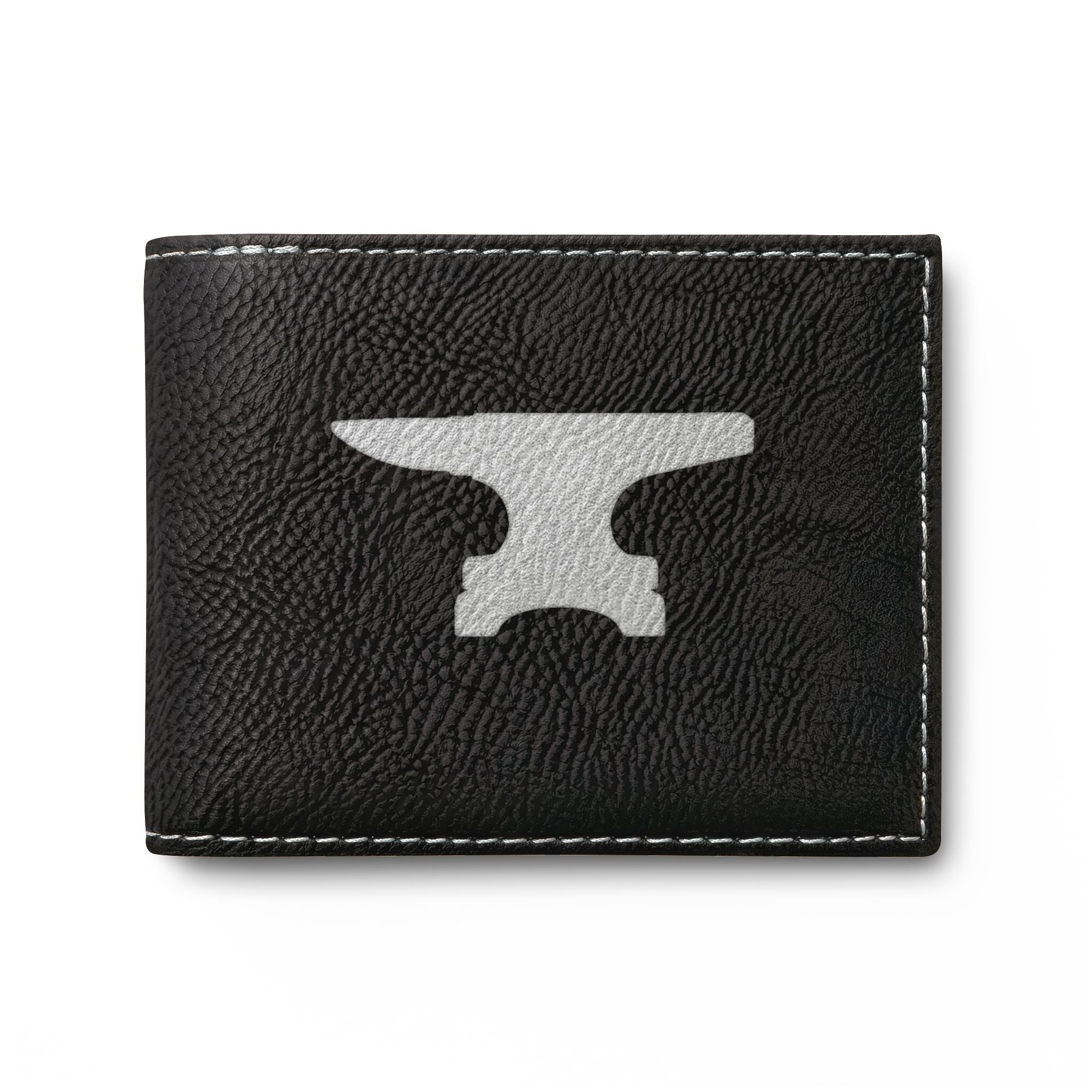 Blacksmith Farrier  Anvil Silhouette Bifold Wallet