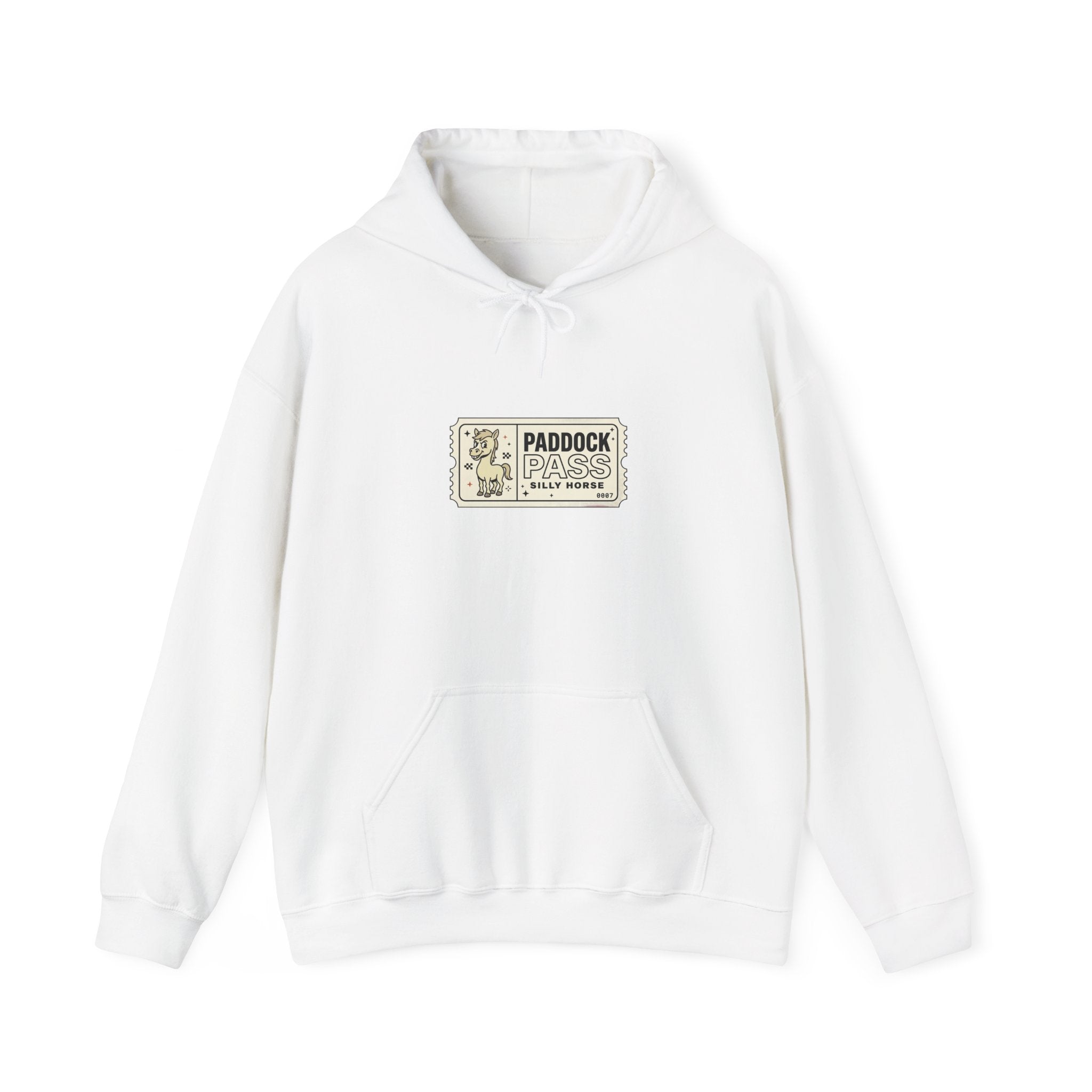 Racing Silly Horse Paddock Pass Hoodie | Meme Race-Day Fan Apparel