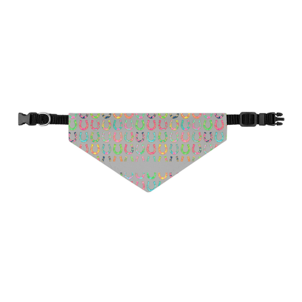 Pastel Horseshoe Bandana Collar for Dogs – Lucky Pet Scarf