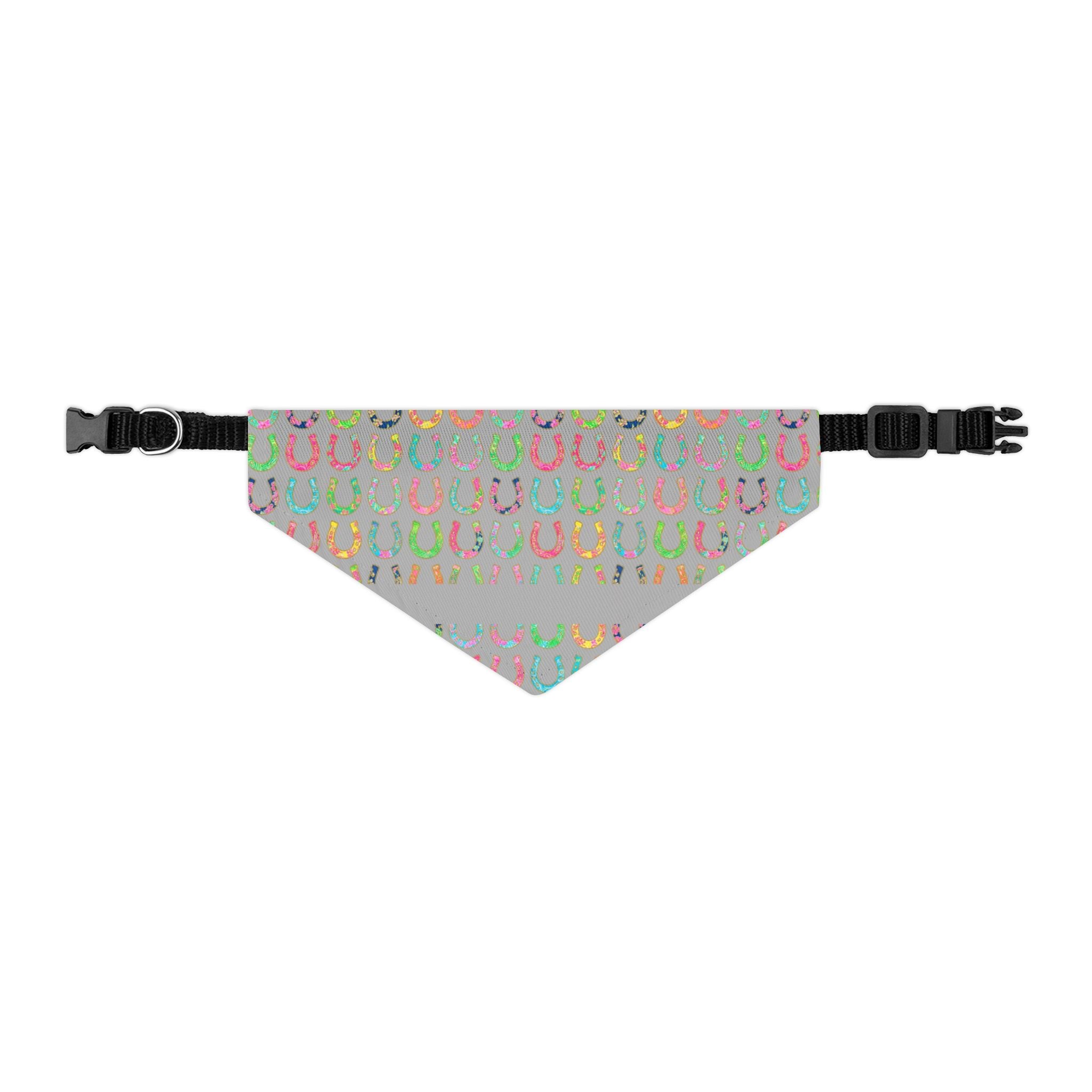 Pastel Horseshoe Bandana Collar for Dogs – Lucky Pet Scarf