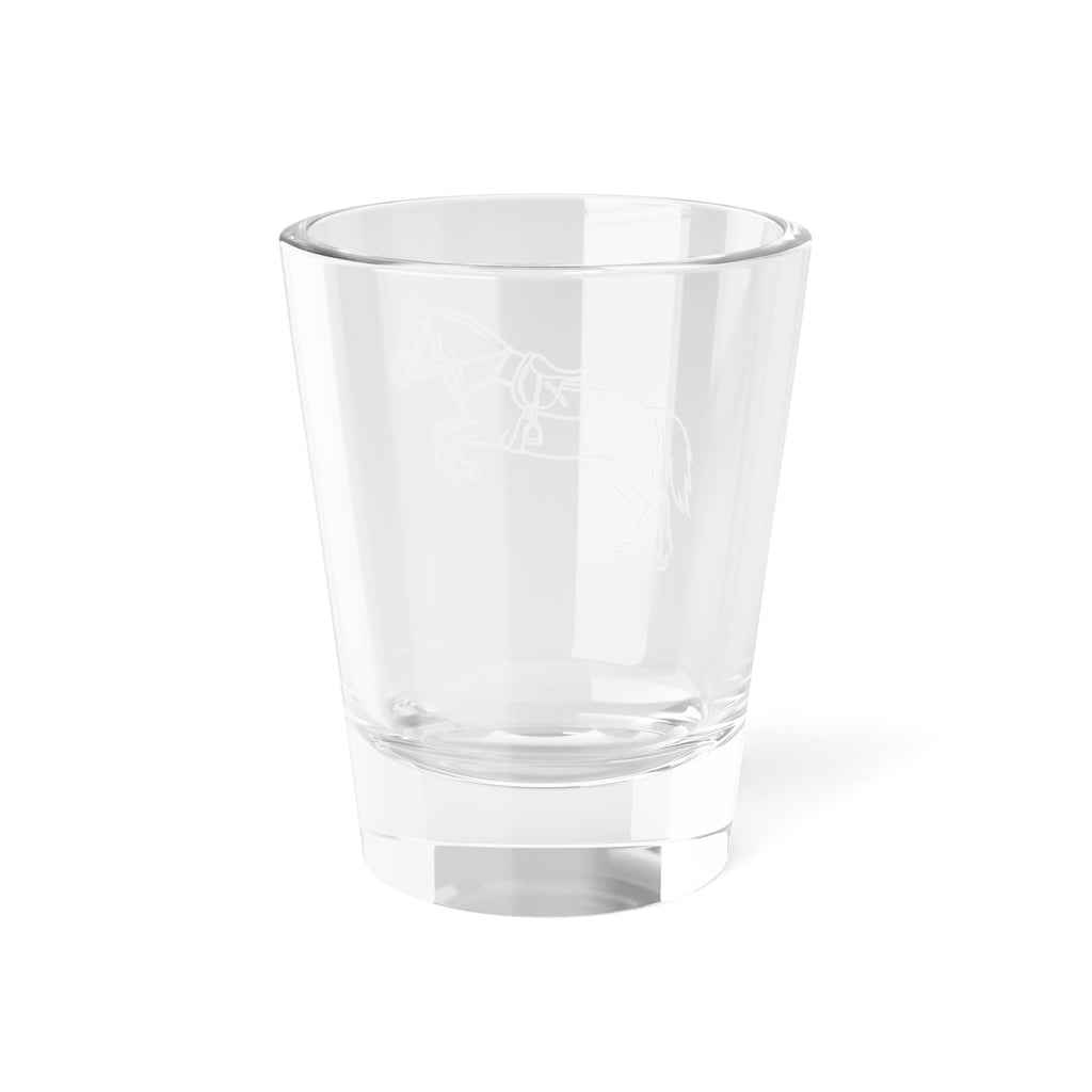 Equestrian Horse Shot Glass — 1.5oz Engraved Riding Design
