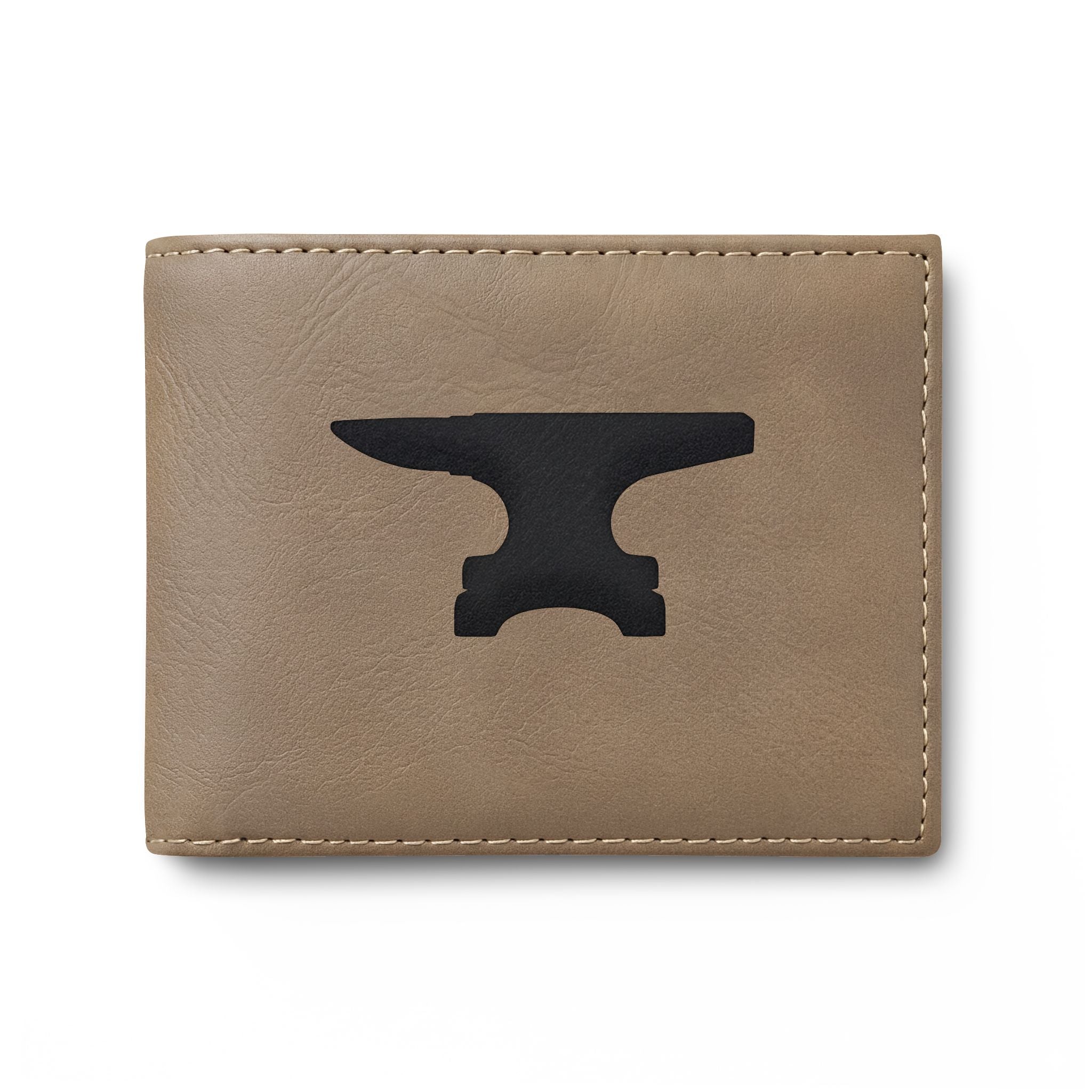 Blacksmith Farrier  Anvil Silhouette Bifold Wallet