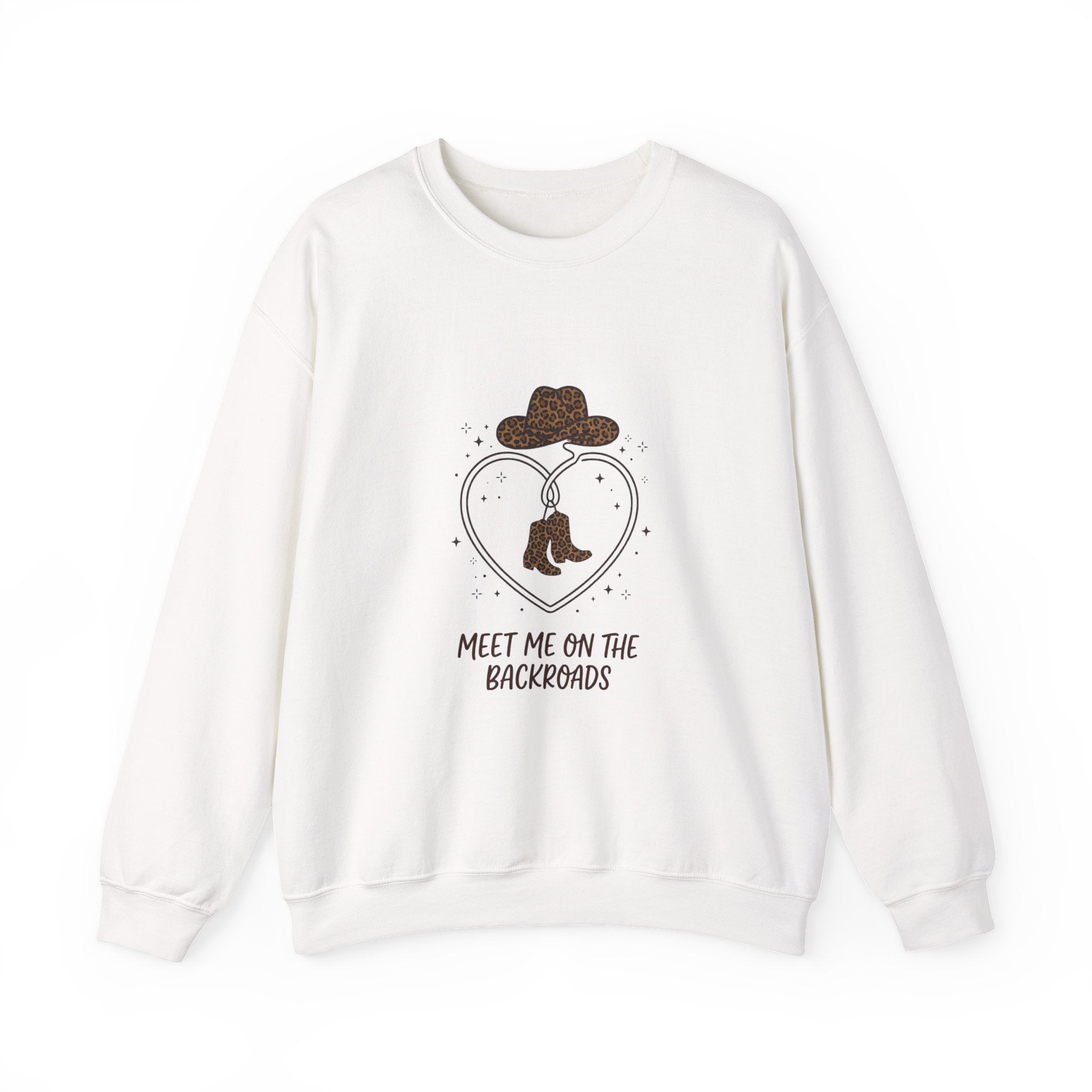 Meet Me on the Backroads Sweatshirt | Country Aesthetic, Western Cowgirl