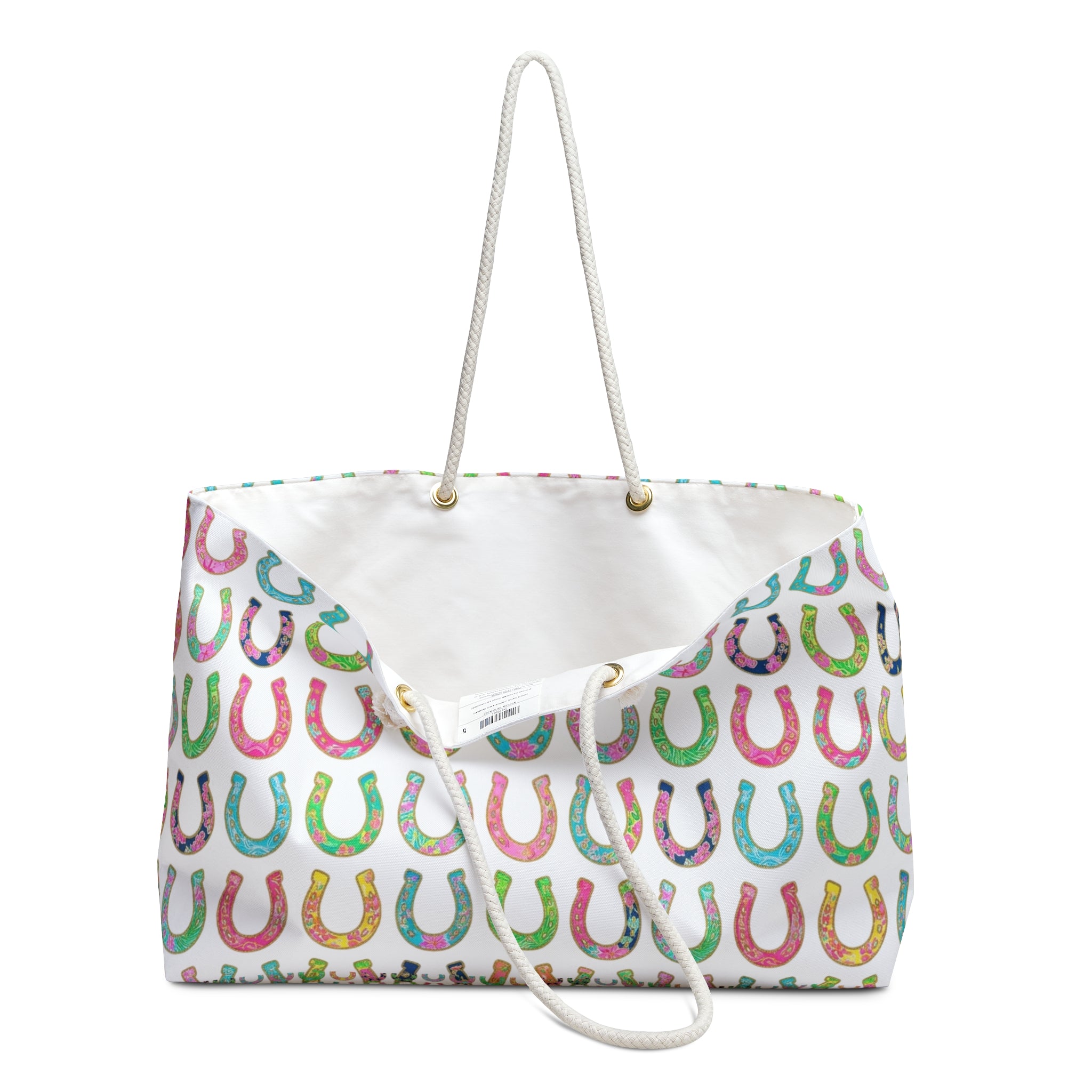 Lucky whimsical horseshoe Weekender Bag