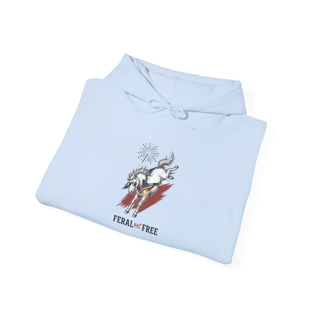 Feral but Free hoodie | Witty self-deprecating mental exhaustion sweatshirt