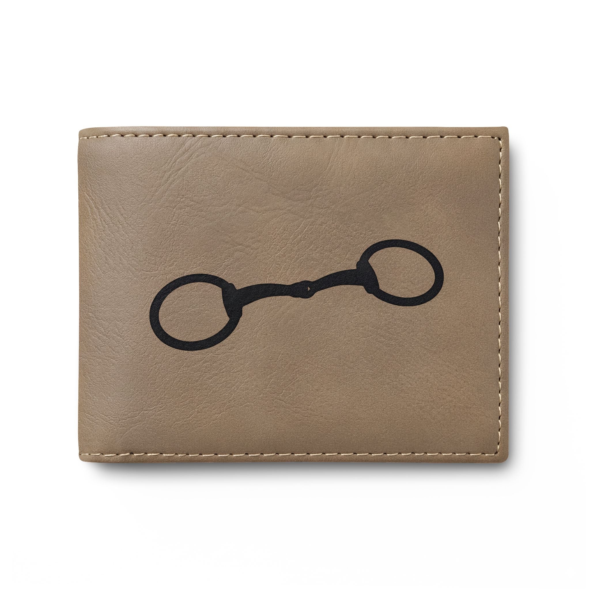 Equestrian Bit Leather Bi-Fold Wallet