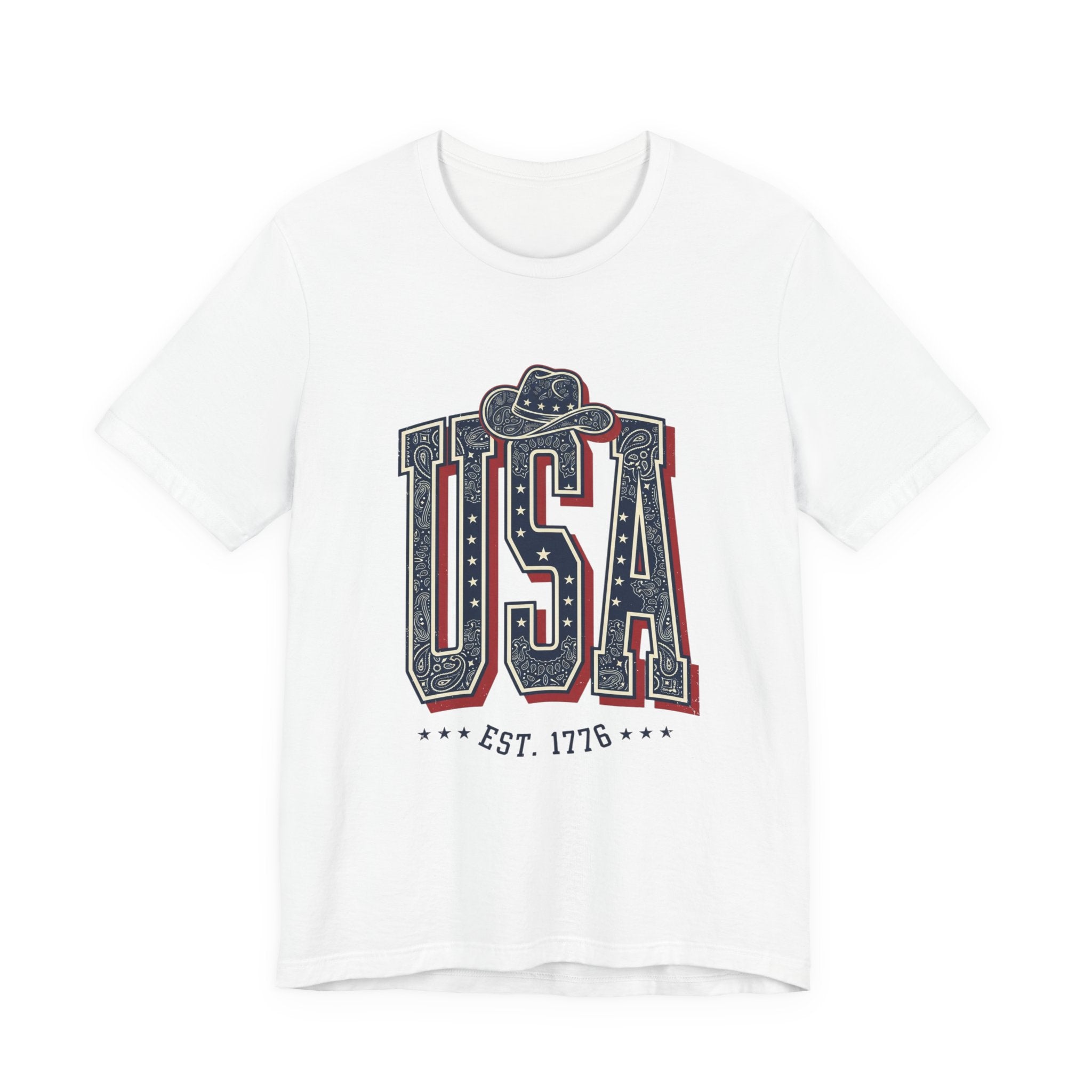 USA Vintage Americana Tee | 4th of July Patriotic Stars & Stripes