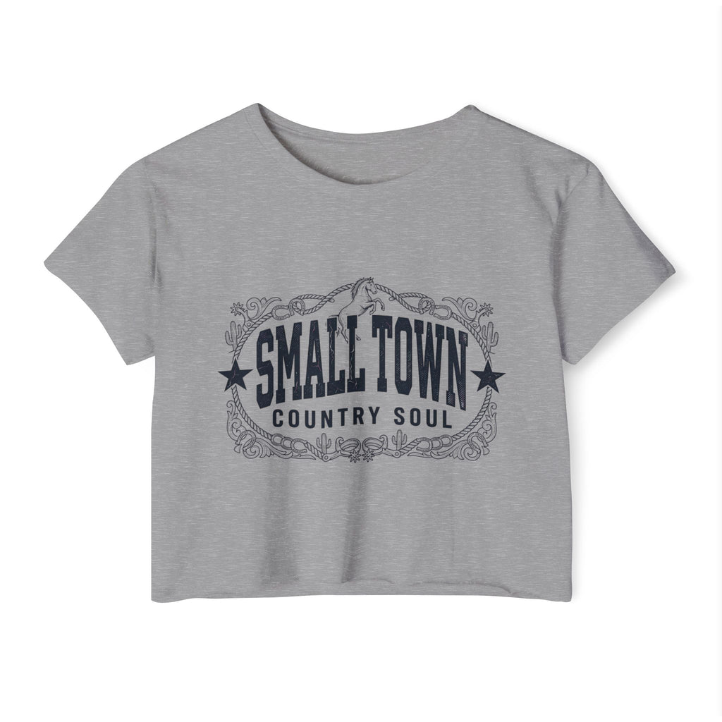Small Town Country Soul Crop Top — Women’s Festival Graphic Tee