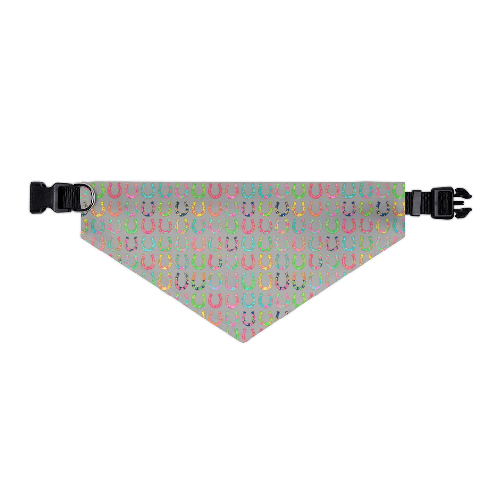 Pastel Horseshoe Bandana Collar for Dogs – Lucky Pet Scarf