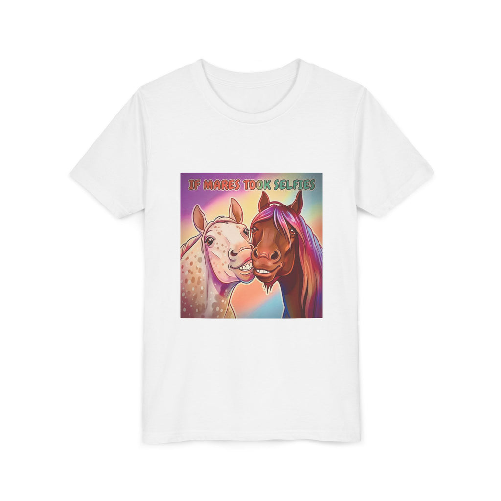 Funny Mare Selfie Girls Youth Tee