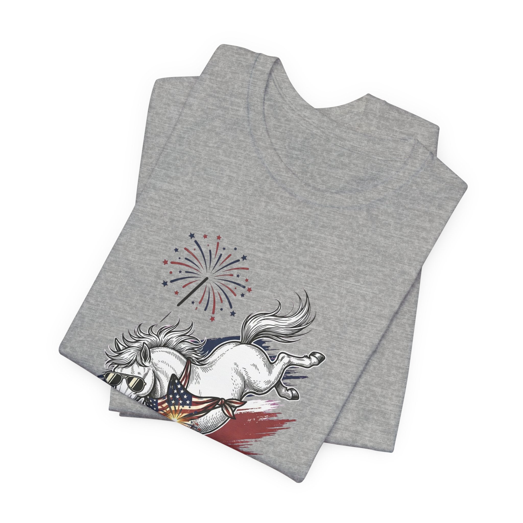 Feral but Free horse illustration Tee | edgy ironic mental health humor