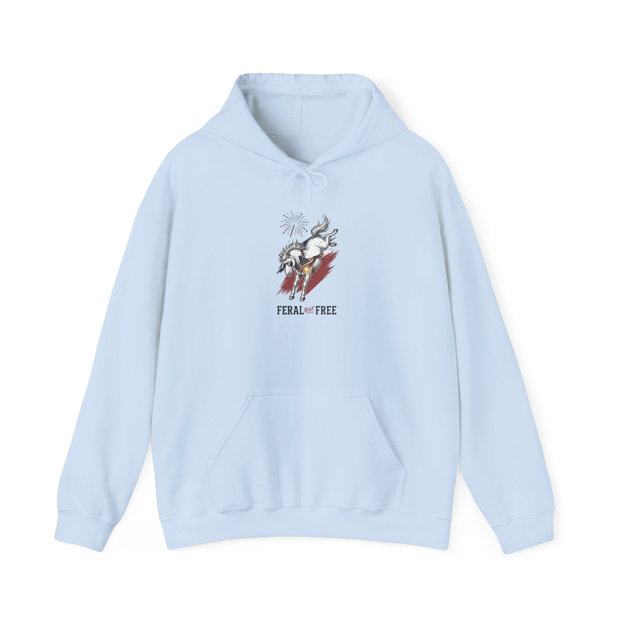 Feral but Free hoodie | Witty self-deprecating mental exhaustion sweatshirt